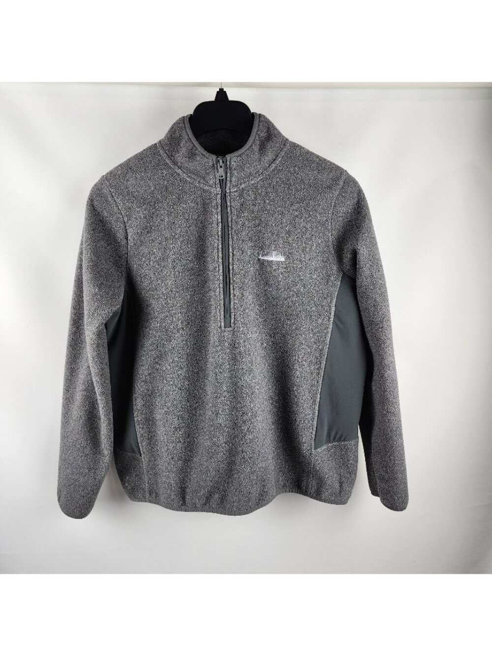 Vineyard Vines Shirt Mens Medium Gray Fleece 1/4 Zip Mock Neck Sweatshirt